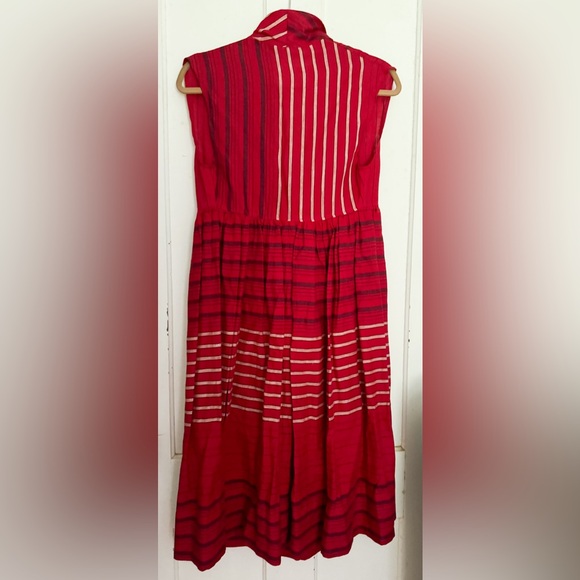 Mociun Linen Tie Front Dress - Picture 2 of 7